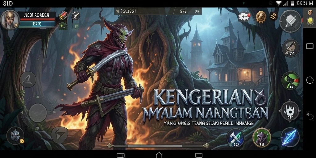 Menampilkan momen menakutkan dalam gameplay 8ID yang penuh ketegangan.