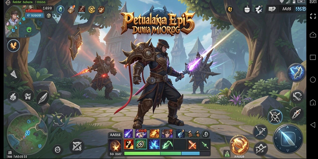Tampilan gameplay MMORPG yang menakjubkan di AA666.