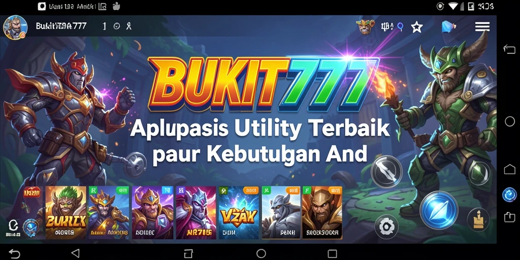 Tampilan antarmuka yang menarik dari BUKIT777 untuk memudahkan pengguna.