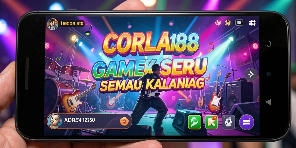Tampilan gameplay CORLA188 yang penuh warna dan interaktif.
