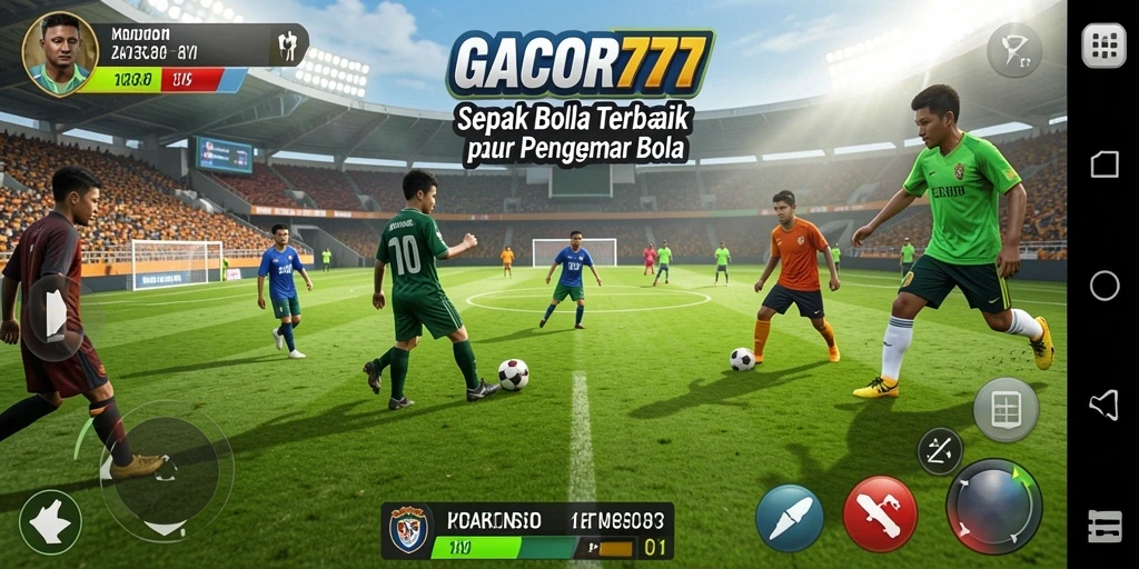 Tangkap momen seru saat bermain GACOR777 dengan gameplay sepak bola yang menyenangkan.