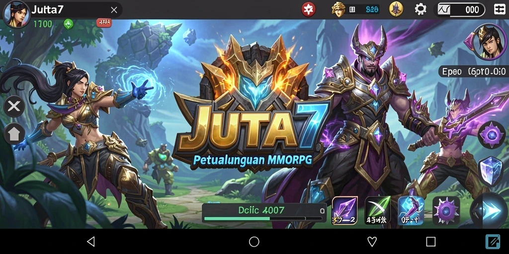 Screenshot menarik dari gameplay seru JUTA7 di dunia MMORPG.