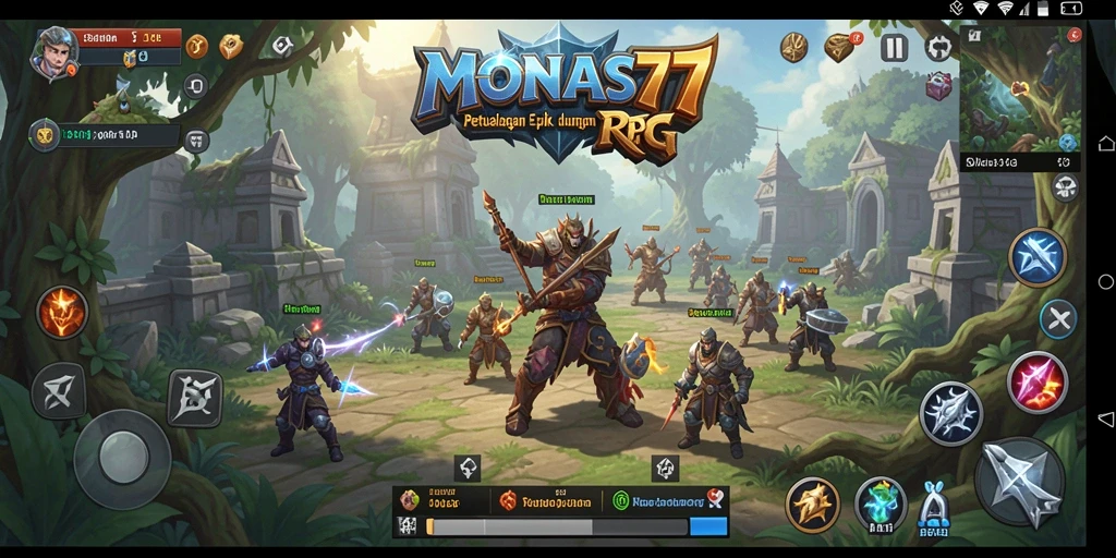 Screenshot gameplay MONAS77 menunjukkan aksi seru dalam dunia RPG.