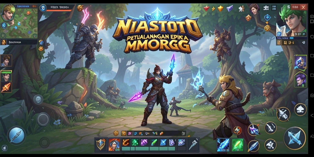 Screenshot gameplay NIASTOTO yang menampilkan aksi seru dalam petualangan MMORPG.