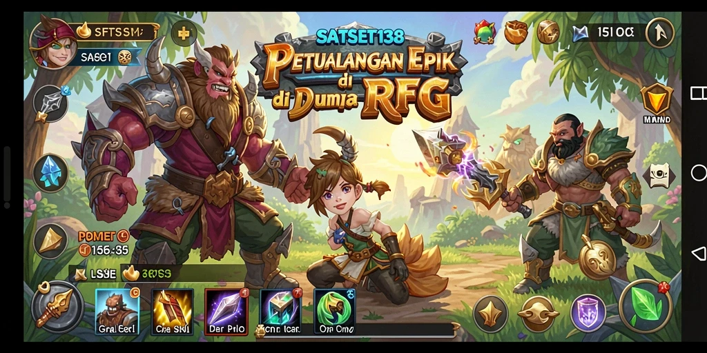 Tampilan gameplay yang menakjubkan dalam SATSET138 menunjukkan serunya petualangan RPG.