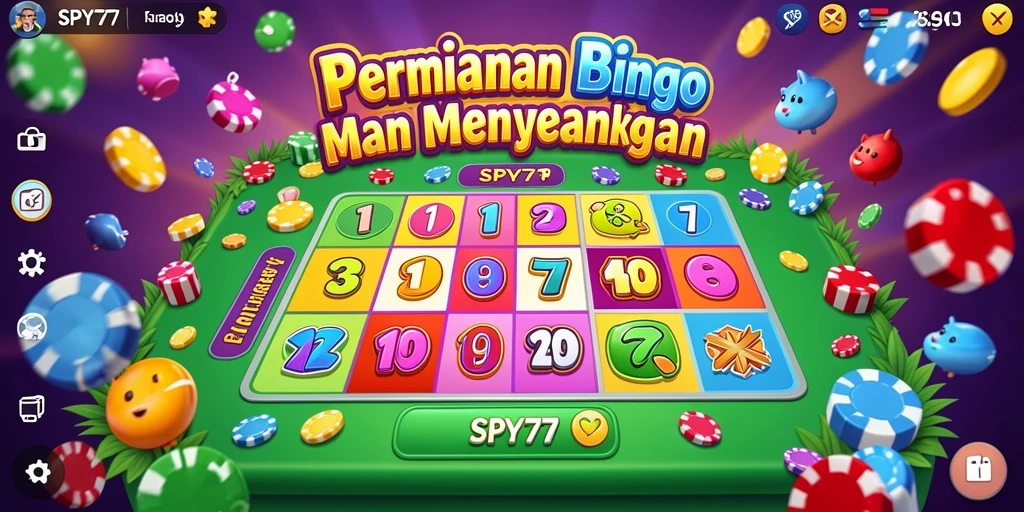 Tampilan gameplay Bingo yang seru dan mengasyikkan di SPY77.