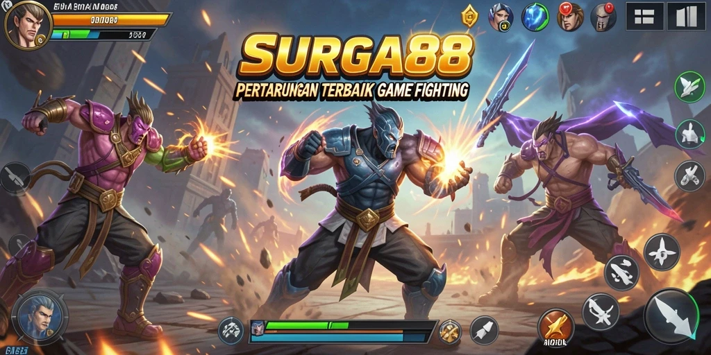 Gameplay mendebarkan di SURGA88 dengan karakter fighting yang unik.