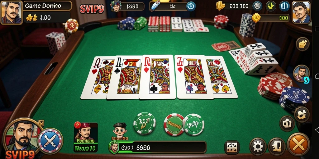 Gameplay seru dari SVIP9 menampilkan aksi Domino yang menyenangkan.