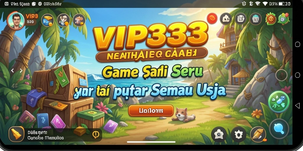 Screenshot gameplay yang menarik dari VIP333 dengan tampilan yang cerah.