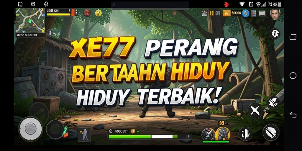 Gameplay XE77 yang mendebarkan dalam pertempuran Battle Royale.