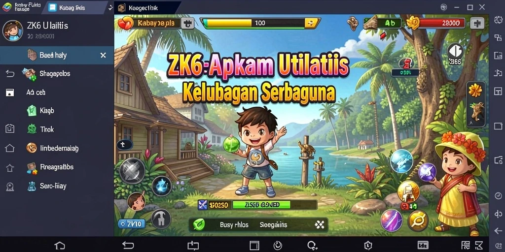 Tampilan antarmuka ZK6 yang user-friendly dan fungsional.