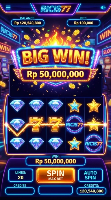 Pengguna sedang menjelajahi koleksi aplikasi di ricis77.